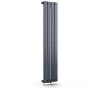 blumfeldt Radiateur Eau Chaude Design, Radiateur Vertical Eau Chaude pour Chauffage Maison, Faible Conso d'Energie, Silencieux, Chauffage Mural 733W pour Salle de Bains, Seche Serviette Eau Chaude