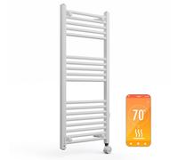blumfeldt Radiateur Eau Chaude Design, Radiateur Vertical Eau Chaude pour Chauffage Maison, Faible Conso d'Energie, APP, Chauffage Mural 400W pour Salle de Bains, Seche Serviette Eau Chaude