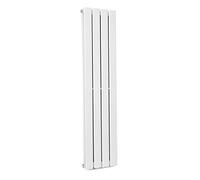 blumfeldt Radiateur Eau Chaude Design, Radiateur Vertical Eau Chaude pour Chauffage Maison, Faible Conso d'Energie, Silencieux, Chauffage Mural 380W pour Salle de Bains, Seche Serviette Eau Chaude