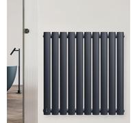 blumfeldt Radiateur Mural - 462 W, Acier Poudré, Simple Couche, Raccordement Central ½, Installation Murale, Chauffage Efficace pour Salle de Bain, Salon & Bureau, 60x60 cm, Anthracite