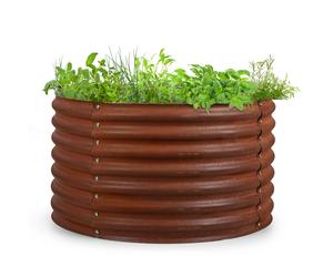 Blumfeldt Rondabox 100x100x57 cm Carré potager Effet rouille