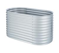 Blumfeldt Rondabox 160x80x80 cm Carré potager Argent