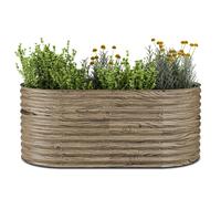 Blumfeldt Rondabox 200x100x80 cm Carré potager Effet bois