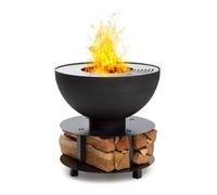 Savage 2.0 braséro rond Barbecue Ø : 60 cm Base stable stockage du bois