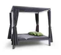 Blumfeldt Senator Lounge Transat 188 x 208 x 205cm pare-soleil - gris