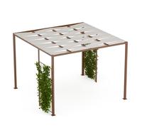 Blumfeldt Shade Cove GreenWall Pergola 3x3 m Pare-vue thermolaqué résistant aux intempéries