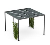 Blumfeldt Shade Cove GreenWall Pergola 3x3 m Pare-vue thermolaqué résistant aux intempéries