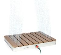 Douche de jardin - Blumfeldt Sumatra Breeze SQ - Aluminium et Composite bois-plastique - 70 x 55 cm