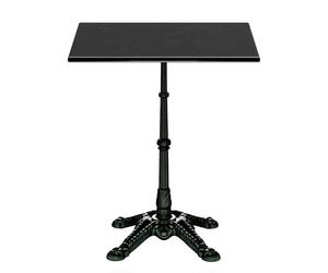 blumfeldt Table Bistrot en Marbre - 60x60 cm, Plateau en Marbre Véritable, Base en Fonte, Résistant Aux Intempéries, Design Art Nouveau, pour Intérieur & Extérieur