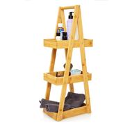 Bambuswald Étagère de salle de bain – 100% bambou durable – env. 66×26×18 cm