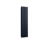 Blumfeldt Tallheo Radiateur 120 x 30 cm 620 W Facile à installer Montage mural Chauffage à eau chaude Anthracite