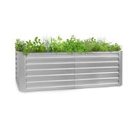 Blumfeldt Terrabox 200x100x60 cm Carré potager Argent