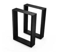 blumfeldt UrbanFodge Pieds de Table - Pieds de Table Métal Noir Mat, Design Industriel, 30x12x43 cm, Capacité 200 kg, Facile à Assembler, Idéal pour Projets DIY & Ambiance Loft