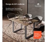 Blumfeldt UrbanFodge U pieds de table | Design moderne | pour projets de bricolage | capacité de charge 200 kg