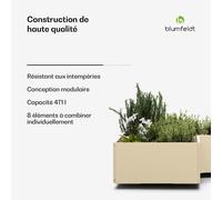 blumfeldt Versagrow potager surélevé avec huit éléments modulaires pour une forme et une hauteur de travail personnalisées en 1 mm