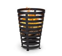 Blumfeldt – Braséro de jardin extérieur Verus – Panier et support stable en acier Ø 42 cm – Noir