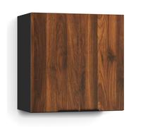 Blumfeldt WoodVista placard haut | soft-close | poignées en aluminium