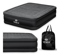 BLUMIE Matelas Gonflable 2 Places avec Pompe électrique intégré - Gris