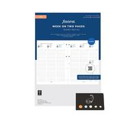 Blumie Shop Filo Recharge Civile 2026 Verticale A4 Français 1 Semaine Sur 2 Pages Compatible Avec Filofax + 1 Index Adhésif Blumie (A4)