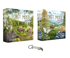Blumie Shop Forêt Mixte Lot Extensions Alpes + Lisière Version Française + 1 Décapsuleur - Jeu de Cartes et Stratégie - 2 à 5 Joueurs - À Partir de 10 Ans