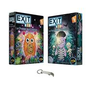 Blumie Shop Lot Exit Kids en Français : La Foire aux Frissons + La Chasse aux Cookies + 1 Décapsuleur - Jeu de Société Escape Game - 1 à 4 Joueurs - À partir de 5 Ans