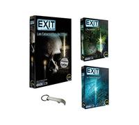 Blumie Shop Lot Jeux Exit en Français : Catacombes De L'Effroi + Ile Oubliée + Le Trésor Englouti + 1 Décapsuleur