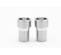 BLUMKRAFT 2 raccords M1/2"-M3/4" courts mâle 15x21 (1/2) - mâle 20x27 (3/4) adaptateur platine douche/baignoire