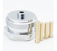 BLUMKRAFT Adaptateur métal pour radiateurs Herz, SAR/COMAP, Pont A MOUSSON, MYJAVA M28 x1.5 vers M30 x 1.5 pour Thermostat/tête thermostatique M30x1.5 mâle (M28 Short)