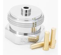 BLUMKRAFT Adaptateur métal pour radiateurs Sam, MMA et Remagg M28 x1.5 vers M30 x 1.5 pour Thermostat/tête thermostatique M30x1.5 mâle (M28 Long)