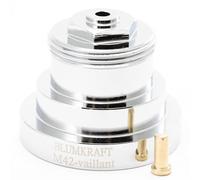 BLUMKRAFT Adaptateur Métal Radiateur Compatible avec M42 x1.5 Vaillant (Prototype) vers M30 x 1.5 pour Thermostat/tête thermostatique M30x1.5 mâle: Nouvelle Version