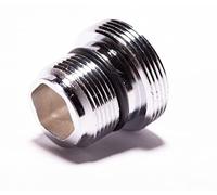 BLUMKRAFT Adaptateur Réduction Robinet M16.5-M22 compatible Neoperl 50505394 7891699 Caché TT. Laiton Chromé (M16,5 x 1 vers M22 x 1)