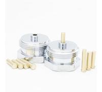 BLUMKRAFT Lot DE 2 Adaptateurs métal pour radiateurs Herz, SAR/COMAP, Pont A MOUSSON, MYJAVA M28 x1.5 vers M30 x 1.5 pour Thermostat/tête thermostatique M30x1.5 mâle (M28 Short)