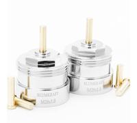 BLUMKRAFT Lot de 2 Adaptateurs métal pour Radiateurs M28 x1.0 - M30x1.5 Compatible avec Vama et Kosmia. Vanne thermostatiques M28-M30 M28F-M30M
