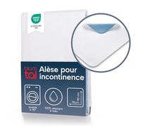 Blumtal alese Lavable pour Personnes incontinentes 160x90 cm - Lot de 1 - Protege Matelas pour bébés - alèse imperméable certfiée Oeko-Tex en Blanc - Stop Pipi 160x90 cm - Couvre lit bébé - Blanc