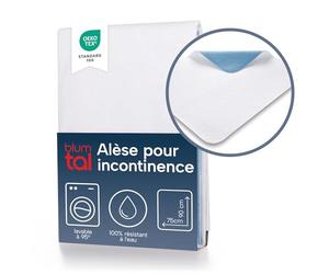 Blumtal alese Lavable pour Personnes incontinentes 160x90 cm - Lot de 1 - Protege Matelas pour bébés - alèse imperméable certfiée Oeko-Tex en Blanc - Stop Pipi 160x90 cm - Couvre lit bébé - Blanc