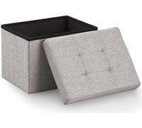 Blumtal banquette avec espace de rangement - banquette coffre avec espace de rangement 41x31x31 cm - petit coffre de siège avec espace de rangement Gris clair