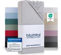Blumtal® Basics Drap housse 80x160-180 cm Jersey en set de 2 - Drap 80x160 enfants 100% coton - Gris