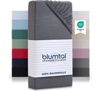 Blumtal Basics Drap-housse Topper 180x200cm Jersey - Drap-housse 100% coton - Gris