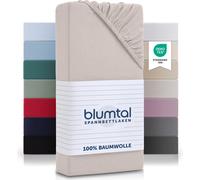 Blumtal Basics Drap-housse Topper 180x200cm Jersey - Drap-housse 100% coton - Ivoire