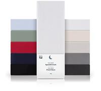 Blumtal Basics Lot de 2 Jersey Drap Housse 180-200 x 200 Coton - Certifié Oeko-Tex - 100% Coton 135gsm - Hauteur De Matelas Jusqu'à 25 cm - Doux - Blanc