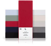 Blumtal Basics Lot De 2 Jersey Drap Housse 90 x 190-90 x 200 Coton - Certifié Oeko-Tex - 100% Coton 135gsm - Hauteur De Matelas Jusqu'à 25 cm - Doux - Rouge