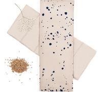 Blumtal Coussin en grains 50 x 20 cm - Housse 100% coton amovible et lavable, coussin chauffant en grains de blé pour le dos et la nuque