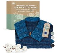 Blumtal Coussin Noyau de Cerise - Housse 100% Coton certifiée Oeko-TEX - Coussin avec noyaux de Cerises Chauffant - bouillotte Douleur adaptée au Micro-Onde - idéal pour cervicales et Nuque - Motif