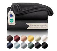 Blumtal Couverture Polaire 270 x 230 - Plaid Anthracite Certifié Oeko-TEX®, Plaid pour Canapé, Plaid Cocooning - Couverture Polaire Epaisse, Moelleuse, Douce Et Chaude - Haute Qualité