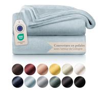 Blumtal Couverture Polaire 270 x 230 - Plaid Bleu Clair Certifié Oeko-TEX®, Plaid pour Canapé, Plaid Cocooning - Couverture Polaire Epaisse, Moelleuse, Douce Et Chaude - Haute Qualité