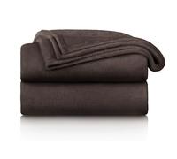 Blumtal Couverture Polaire - Grand Plaid Polaire 270x230 cm - Plaid canapé certifié Oeko-TEX® - Couverture canape - Couverture lit - Haute qualité - Marron foncé