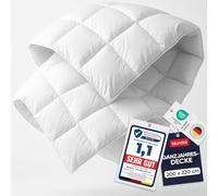 Blumtal Couverture Toutes Saisons 200x220 cm 300 g/m² Oeko-TEX | Format large 300 g/m² pour une chaleur équilibrée en toute saison, idéal pour les lits plus longs.