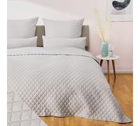 Blumtal Couvre-lit 240x260 cm - Couvre-lit et Couvre-sofa - Couverture universelle pour lit et canapé - Gris clair