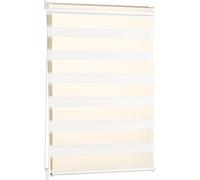 Blumtal double store 55 x 130 - 155cm - store à enroulement Klemmfix, stores pour fenêtres sans percer, store à enroulement pour fenêtres & portes, ivoire