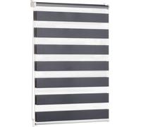Blumtal double store 65 x 130 - 155cm - store à enroulement Klemmfix, stores à enroulement pour fenêtres sans percer, store à enroulement pour fenêtres & portes, anthracite